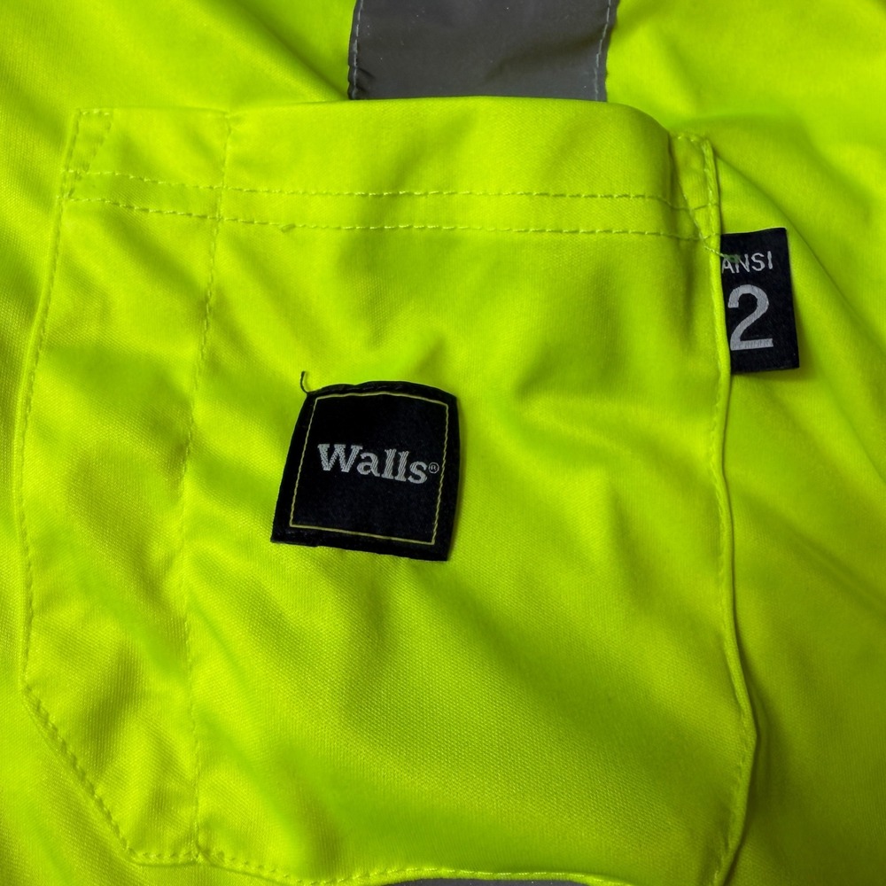 Walls Workwear Mens ANSI High Visibility Reflective Safety Shirt Yellow - Picture 3 of 5